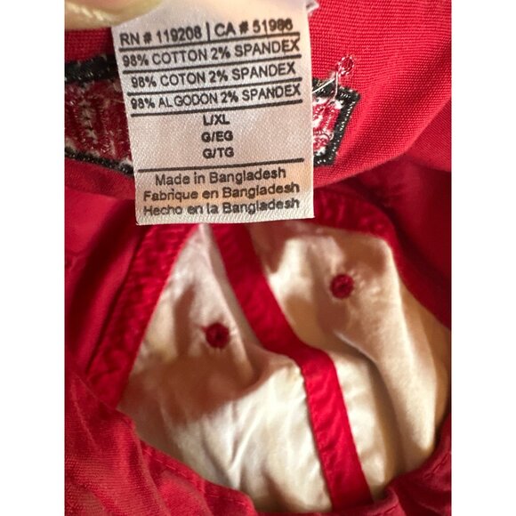 Adidas Red Indiana Hoosiers Adjustable Baseball Cap  Embroidered IU Logo & Text - Picture 7 of 8